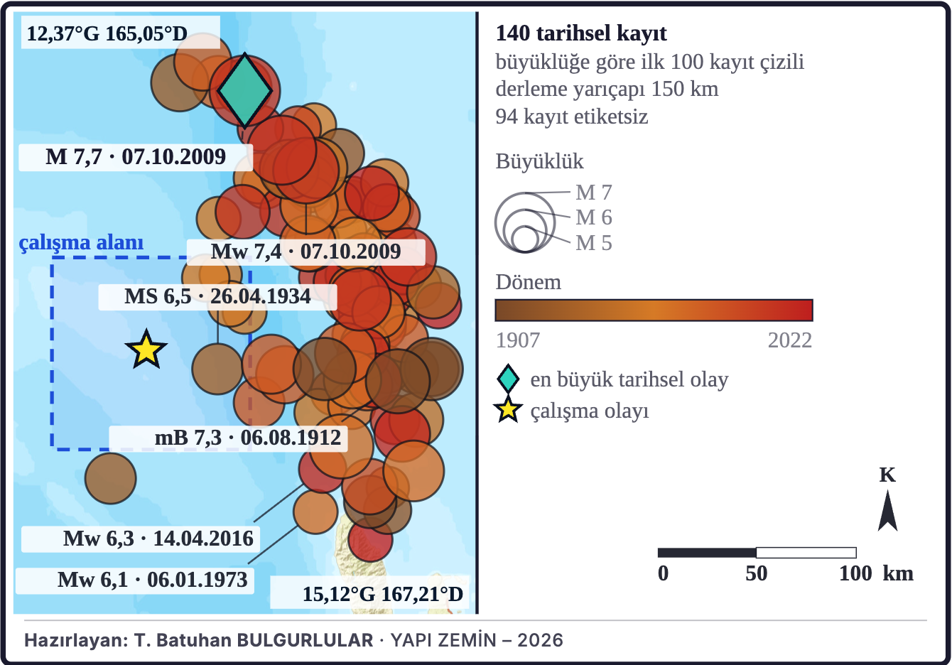 Şekil 8a. Bölgenin tarihsel depremleri