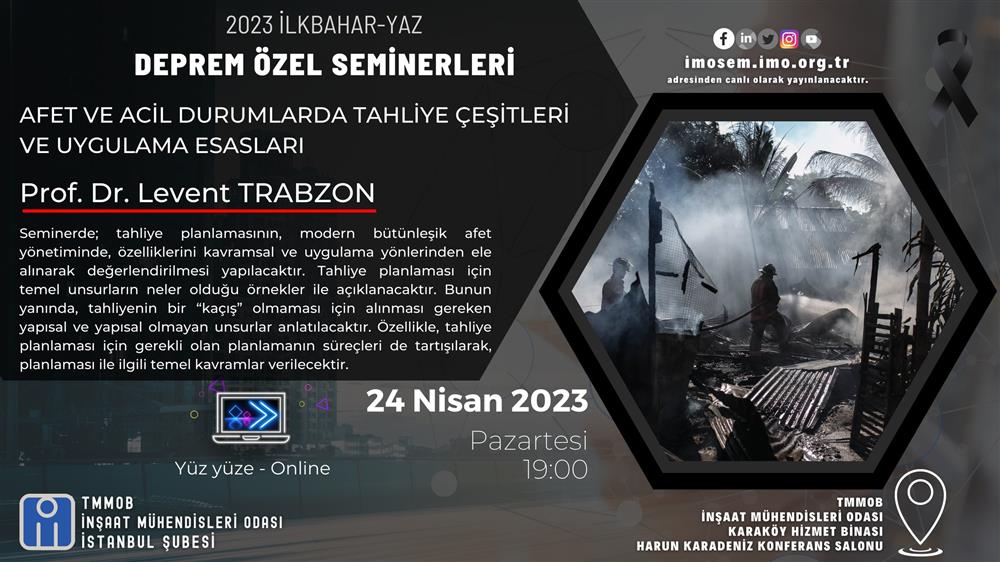 Deprem Özel Seminerleri Devam Ediyor! afişi