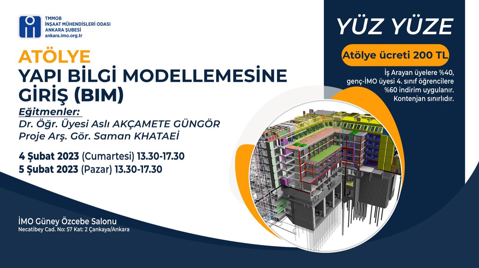 Atölye: Yapı Bilgi Modellemesine Giriş (BIM) afişi