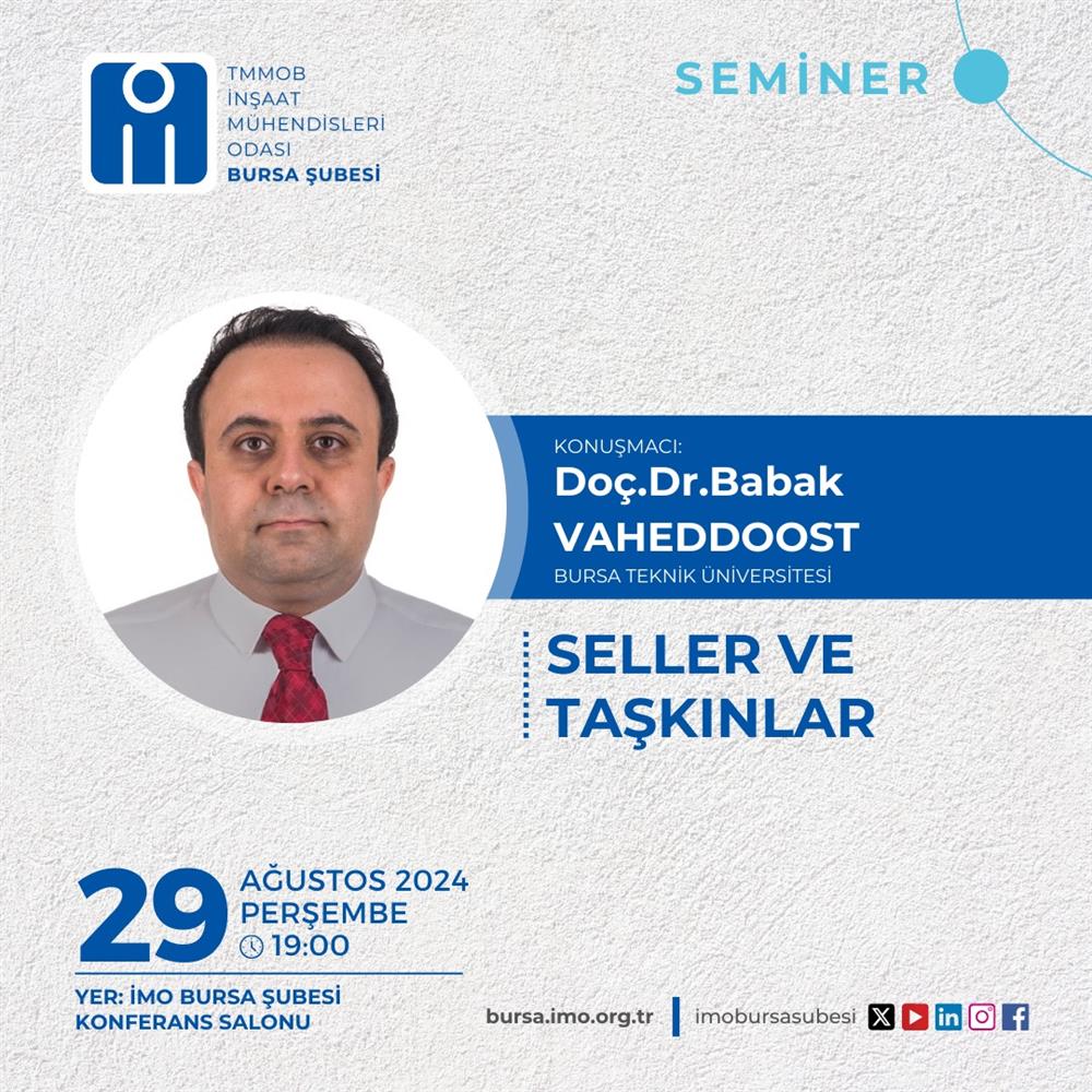 Seller ve Taşkınlar Semineri afişi