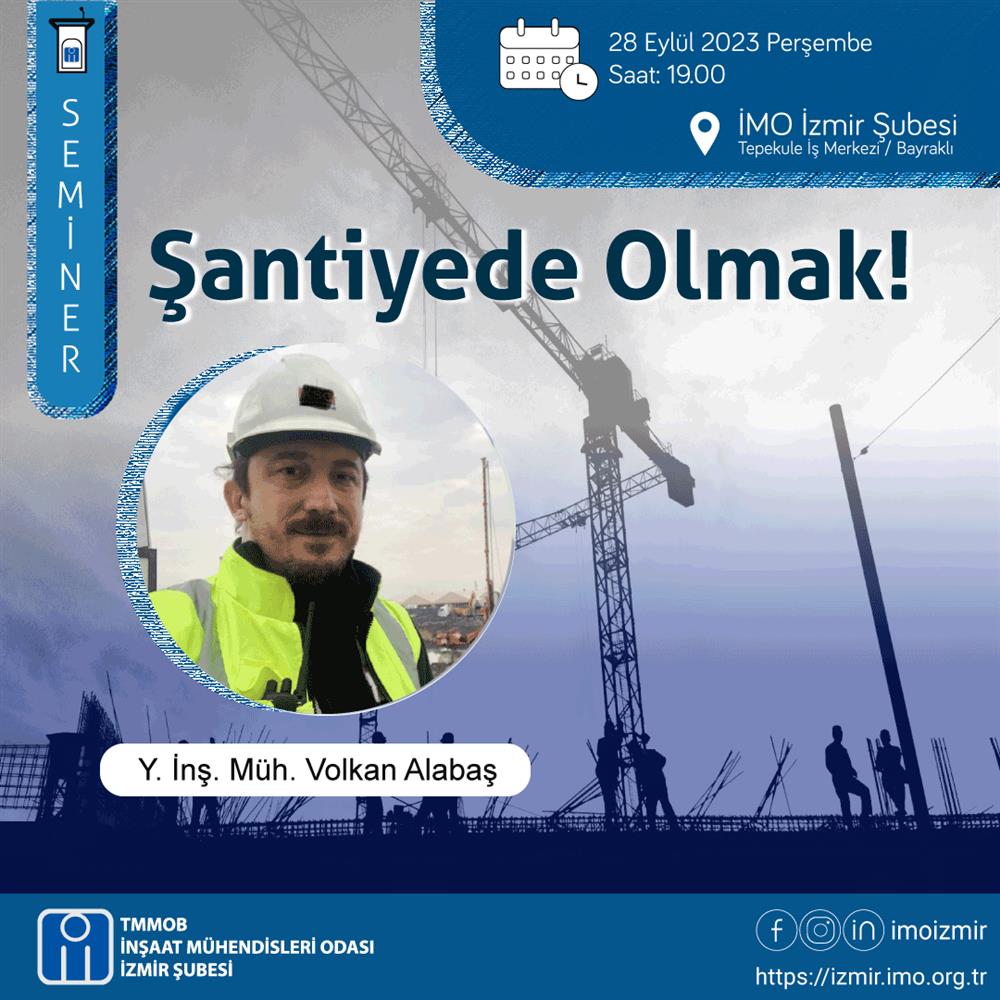 Seminer: Şantiyede Olmak afişi