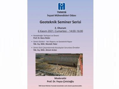 Duyuru: Geoteknik Seminer Serisi 2 afişi