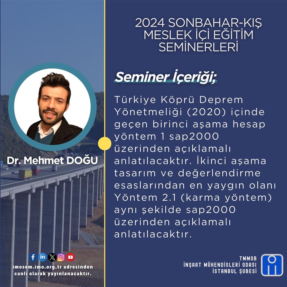 MESLEK İÇİ EĞİTİM SEMİNERLERİ DEVAM EDİYOR!