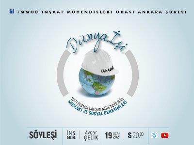 Çevrimiçi Söyleşi: Dünya İşi-İnş. Müh. Avşar Çelik afişi