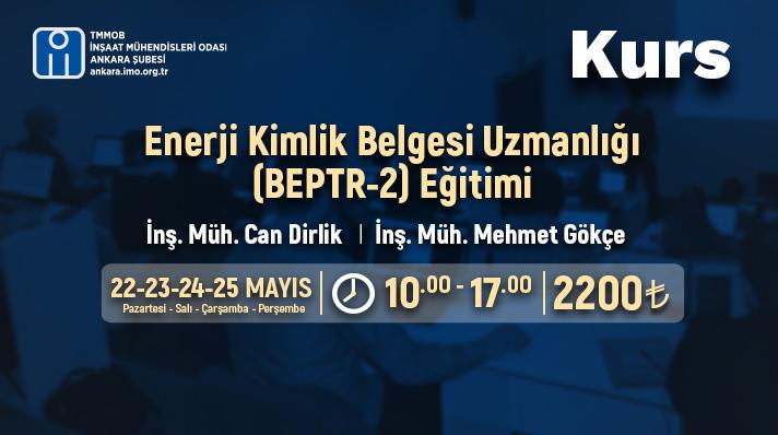 Enerji Kimlik Belgesi Uzmanlığı (Beptr-2) Eğitimi afişi