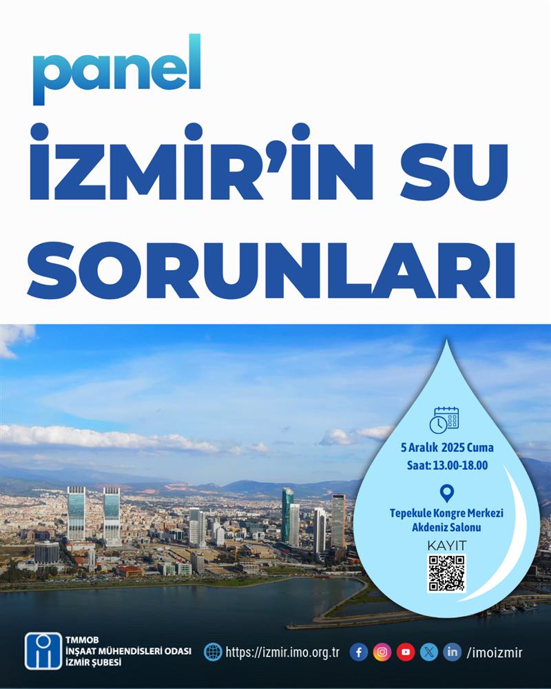 İzmir'in Su Sorunları Paneli afişi