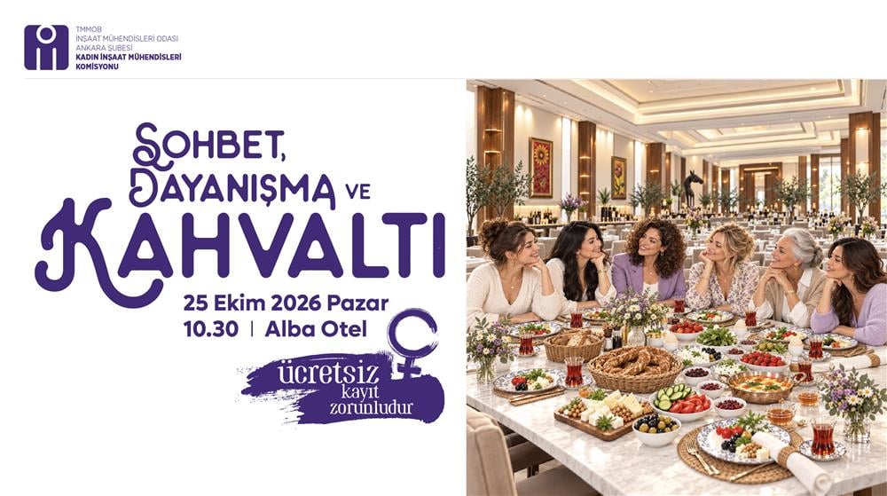 Kadın İnşaat Mühendisleri Kahvaltıda Buluşuyor