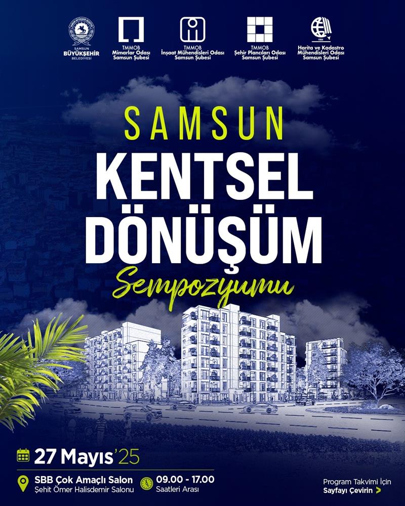 Samsun Kentsel Dönüşüm Sempozyumu afişi