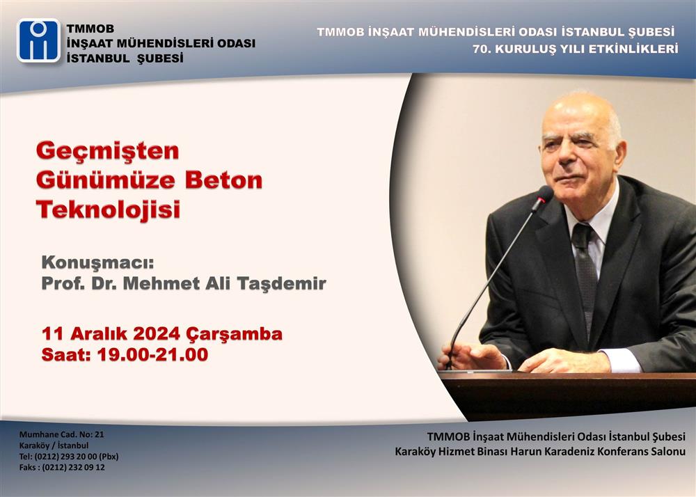 Geçmişten Günümüze Beton Teknolojisi afişi
