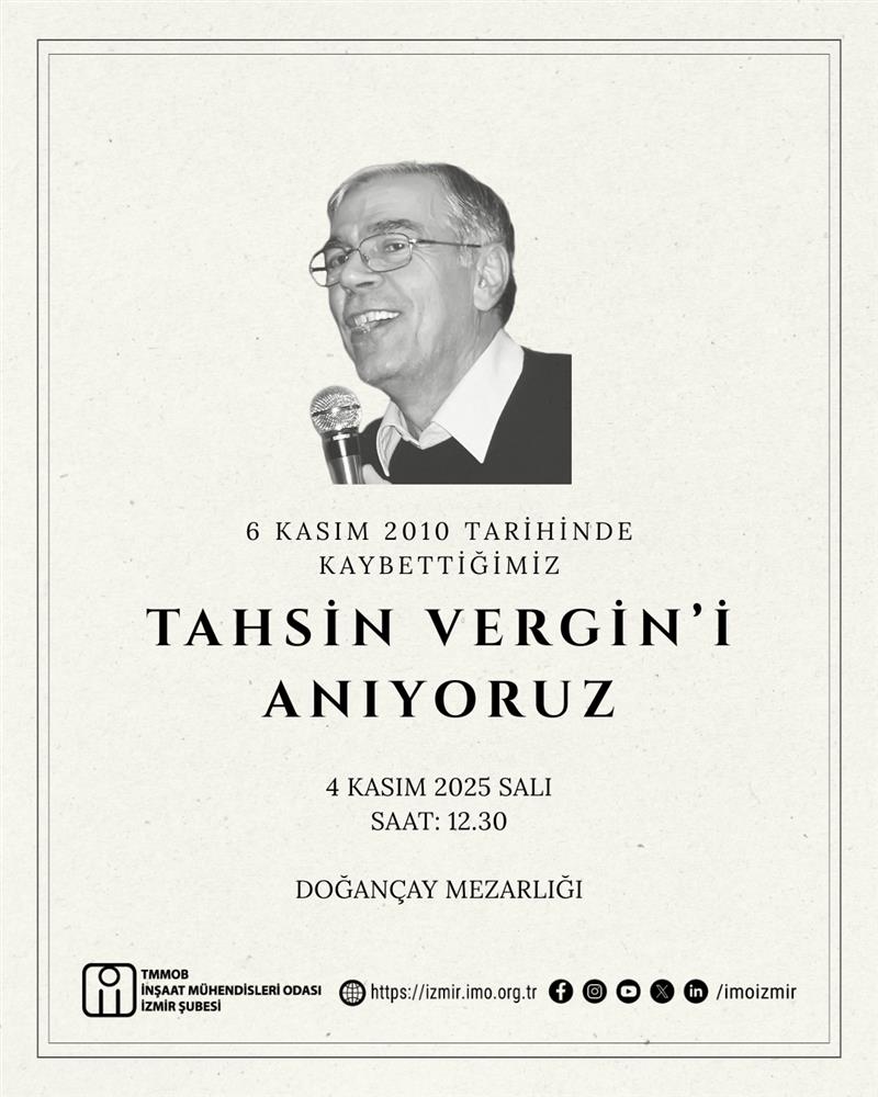 Tahsin Vergin'i Anıyoruz afişi