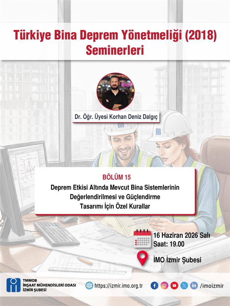 Türkiye Bina Deprem Yönetmeliği (2018) Seminerleri: Bölüm 15