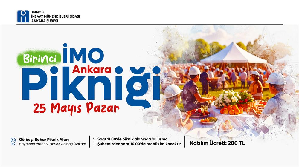 Birinci İMO Ankara Pikniği afişi