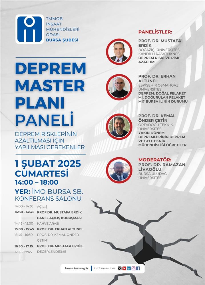 Deprem Master Planı Paneli afişi