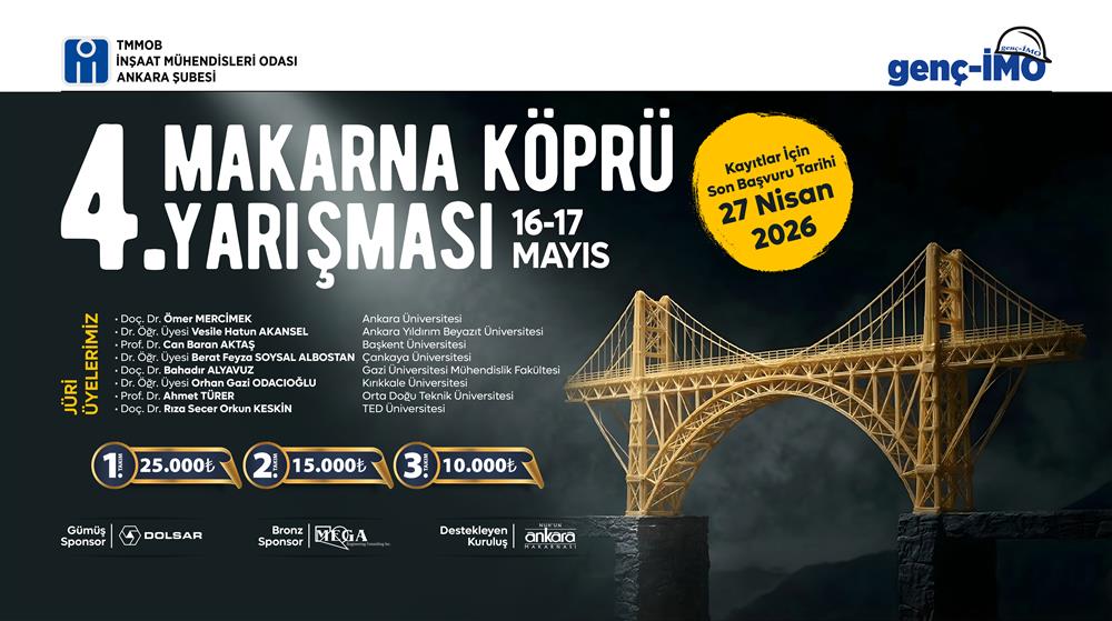 4. Makarna Köprü Yarışması Başvuruları Başladı afişi