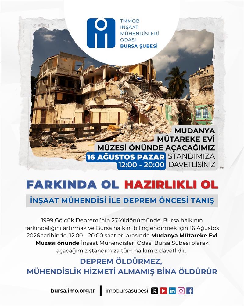FARKINDA OL, HAZIRLIKLI OL!