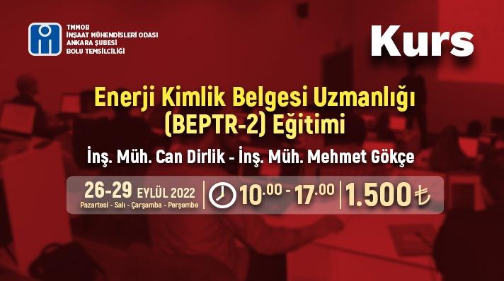 Enerji Kimlik Belgesi Uzmanlığı (Beptr-2) Eğitimi (İMO Ankara Şubesi Bolu Temsilciliği) afişi