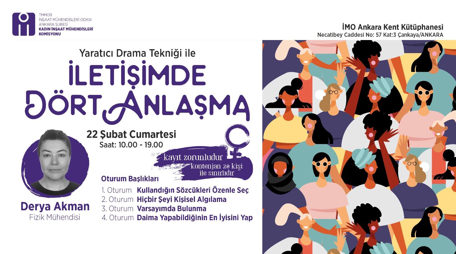 Etkinlik: Yaratıcı Drama Tekniği ile İletişimde Dört Anlaşma