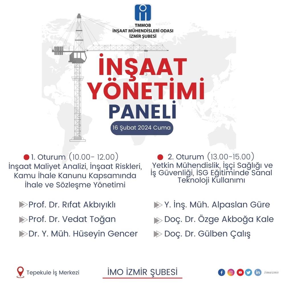 İnşaat Yönetimi Paneli afişi