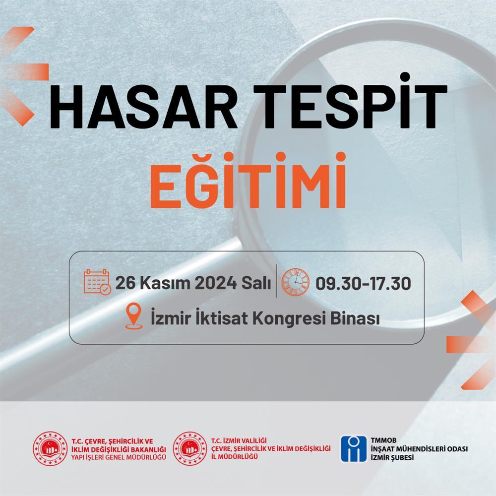 Hasar Tespit Eğitimi afişi