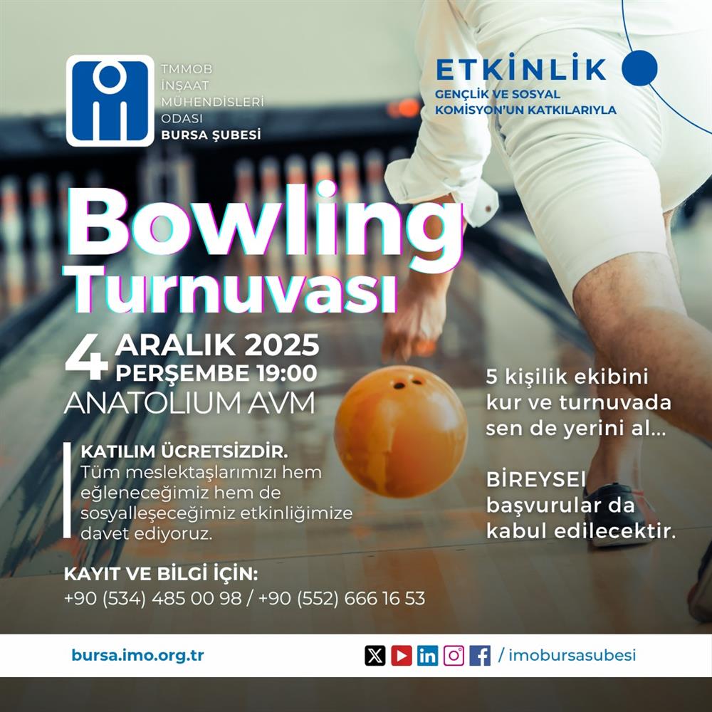 Bowling Turnuvası afişi