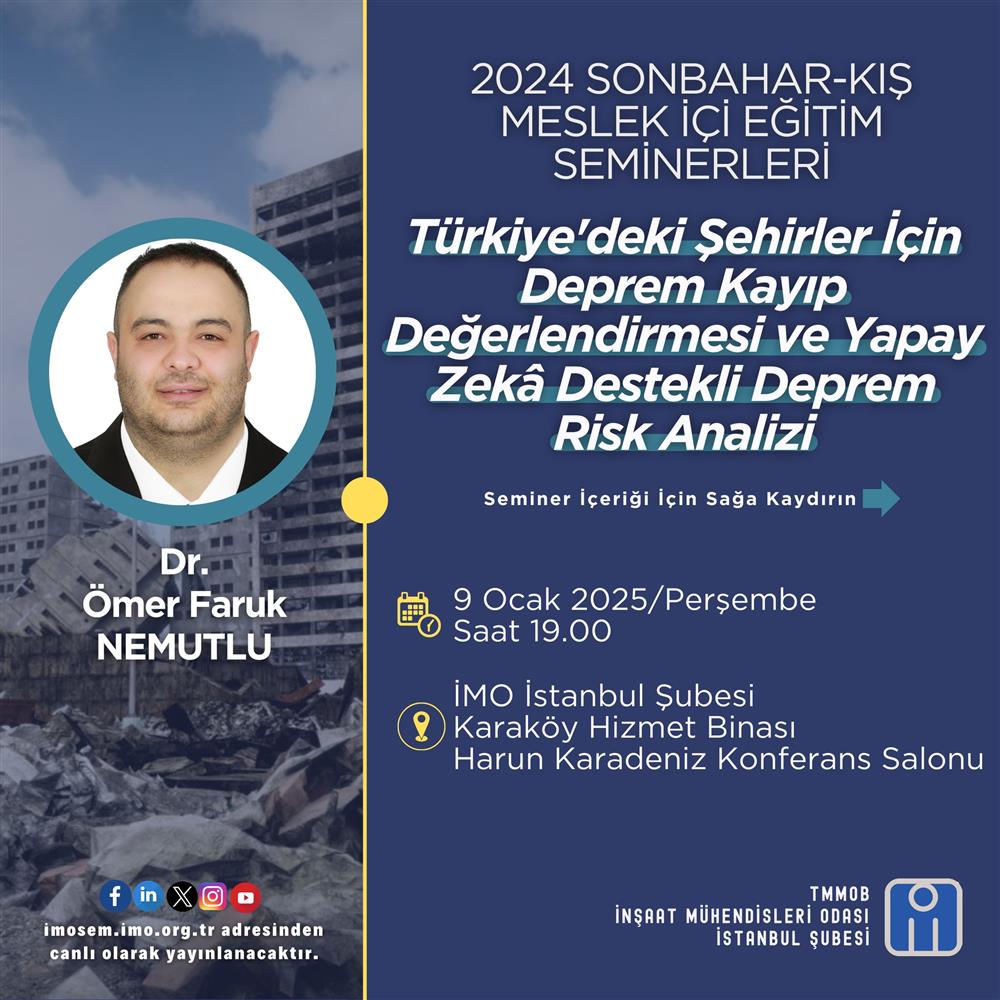 Meslek İçi Eğitim Seminerleri Devam Ediyor! afişi