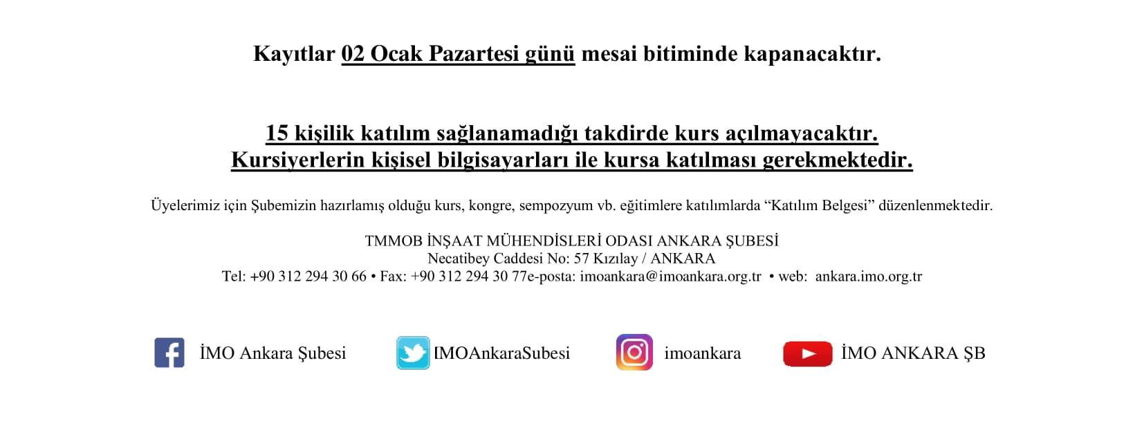 Bilgi Afişi - Temelden İleri Seviyeye Excel Eğitimi-2