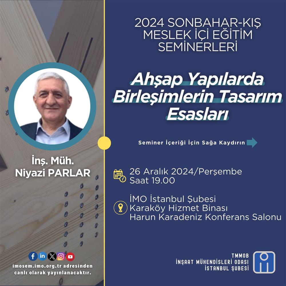 Meslek İçi Eğitim Seminerleri Devam Ediyor! afişi