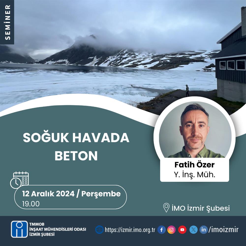 Seminer: Soğuk Havada Beton afişi