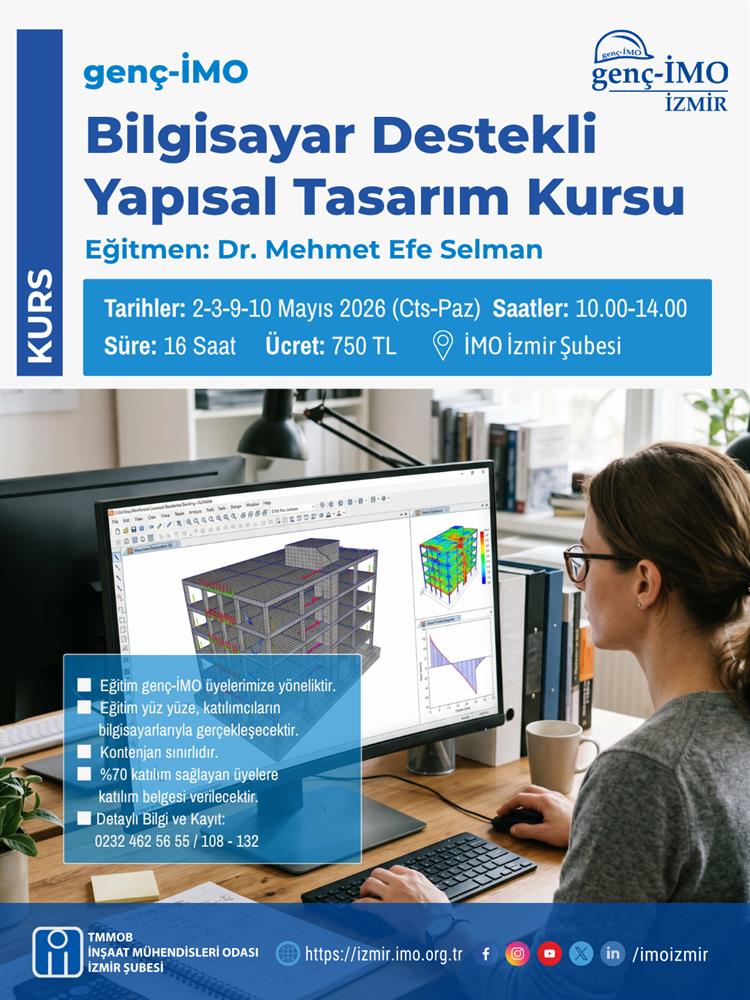 genç-İMO Bilgisayar Destekli Yapısal Tasarım Kursu