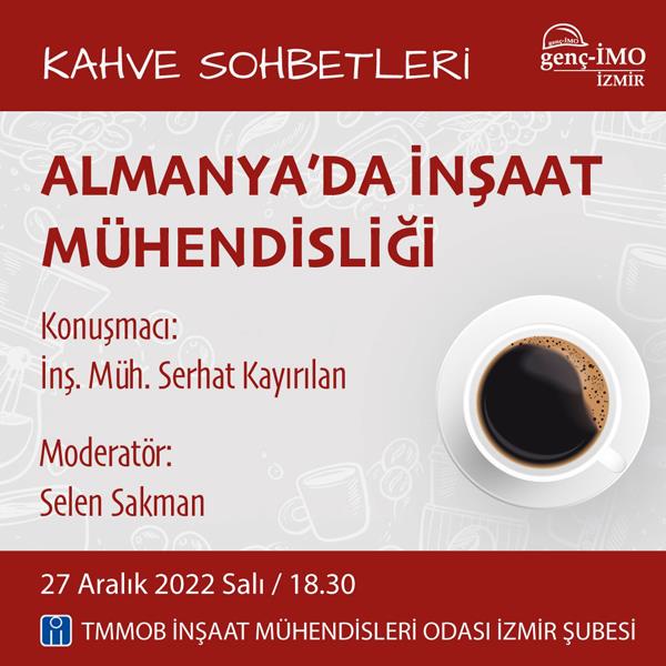 genç-İMO Kahve Sohbetleri: Almanya'da İnşaat Mühendisliği afişi