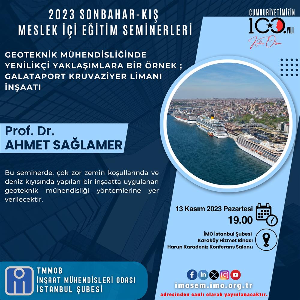 Meslek İçi Eğitim Seminerleri Başlıyor ! afişi