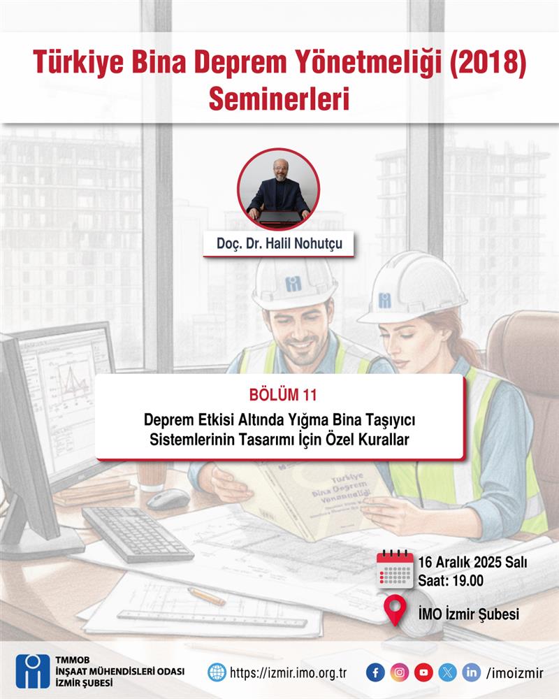 Türkiye Bina Deprem Yönetmeliği (2018) Seminerleri Bölüm 11