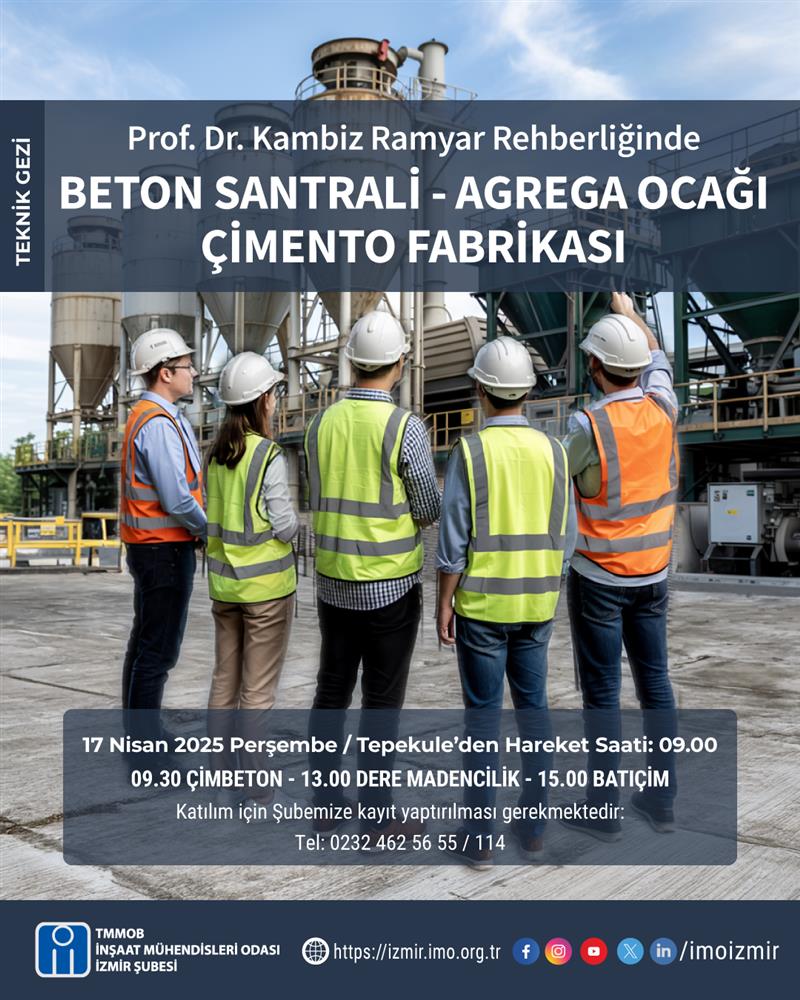 Teknik Gezi: Beton Santrali – Agrega Ocağı Çimento Fabrikası afişi