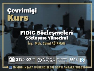 FIDIC Sözleşmeleri-Sözleşme Yönetimi Çevrimiçi Kursu afişi