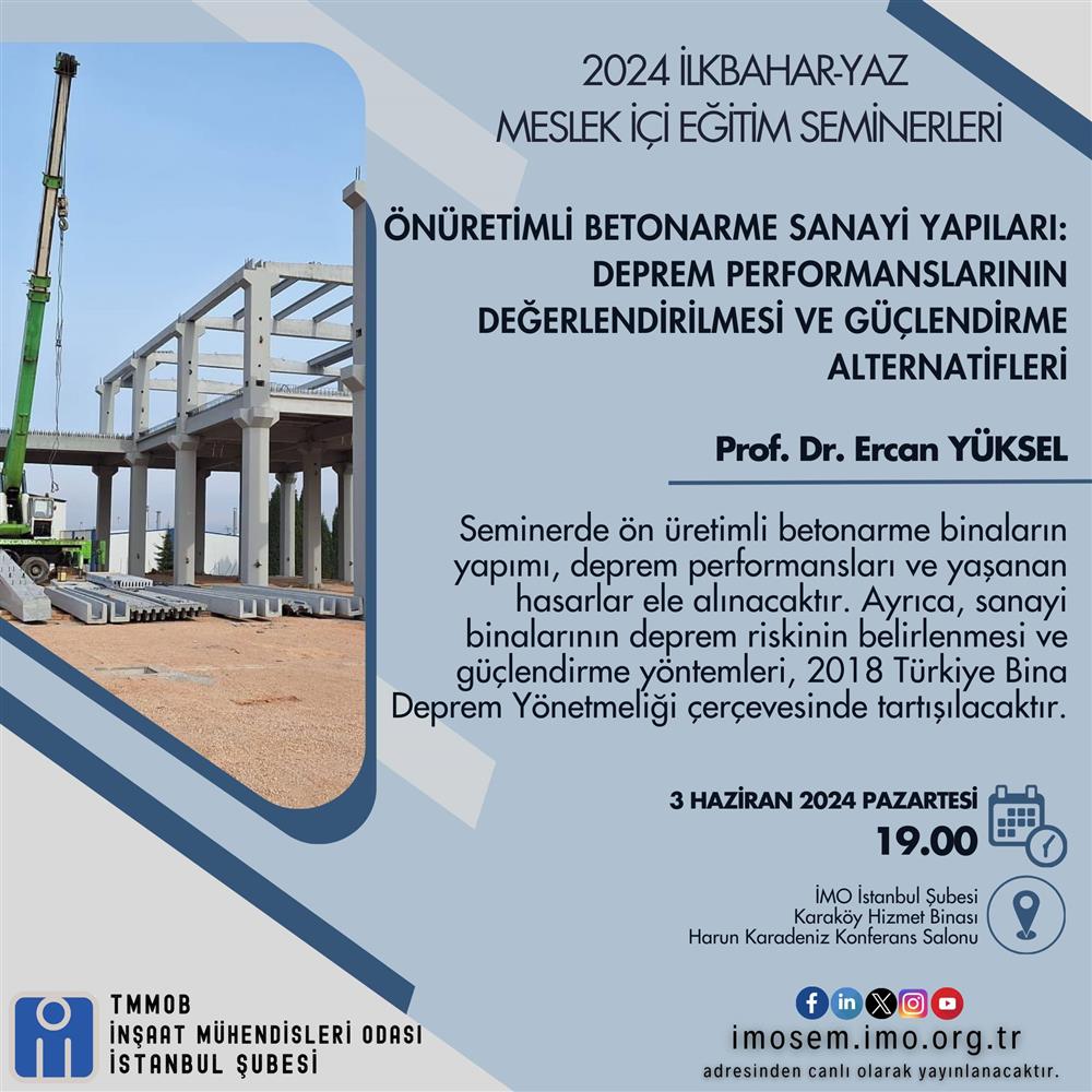 Meslek İçi Eğitim Seminerleri Devam Ediyor! afişi