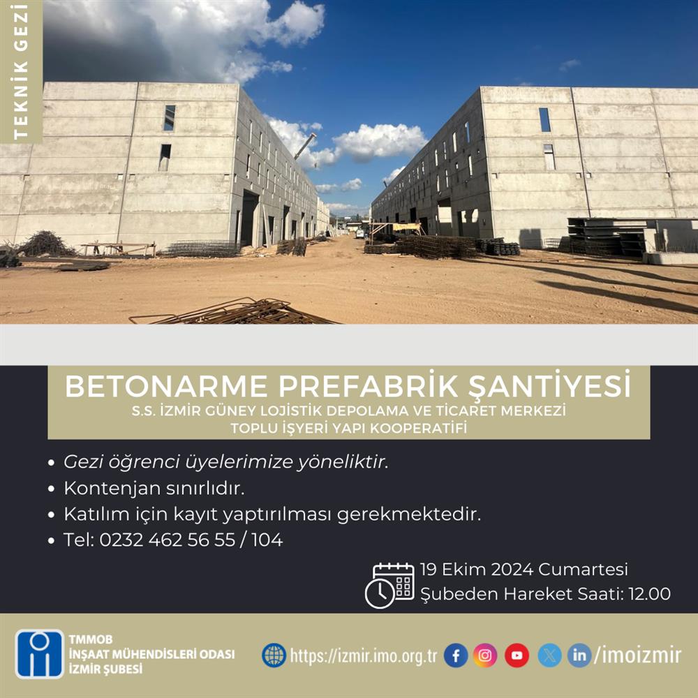 Teknik Gezi: Betonarme Prefabrik Şantiyesi afişi
