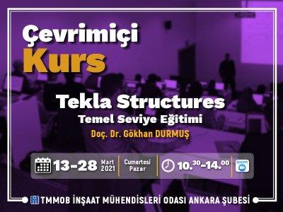 Tekla Structures Temel Seviye Çevrimiçi Eğitimi afişi