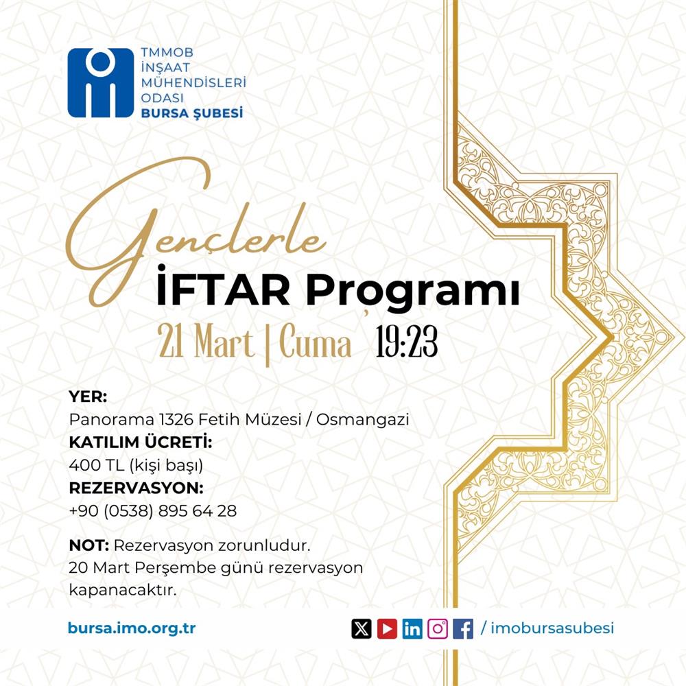 Gençlerle İftar Programı afişi
