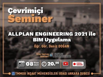 Allplan Engıneerıng 2021 ile BIM Uygulama Ürün Tanıtım Çevrimiçi Semineri afişi