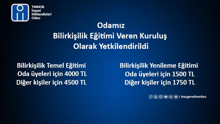 Odamız Bilirkişilik Eğitimi Veren Kuruluş Olarak Yetkilendirildi