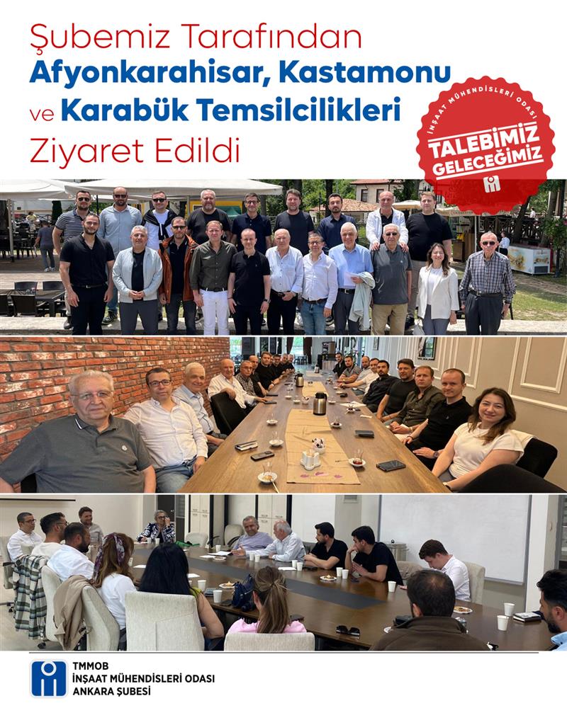 Şubemiz Tarafından Afyonkarahisar, Kastamonu ve Karabük Temsilciliklerimiz Ziyaret Edildi