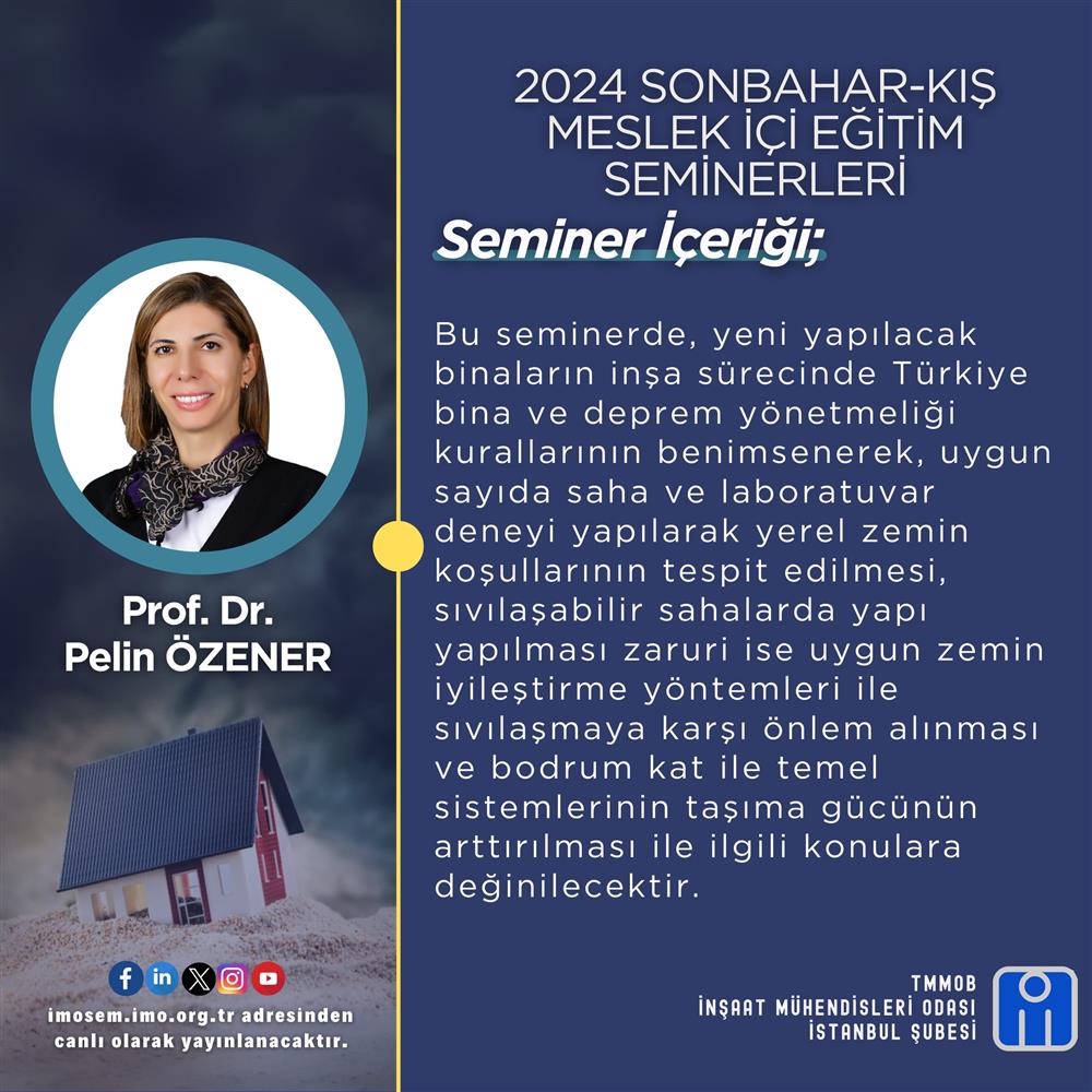 MESLEK İÇİ EĞİTİM SEMİNERLERİ DEVAM EDİYOR!