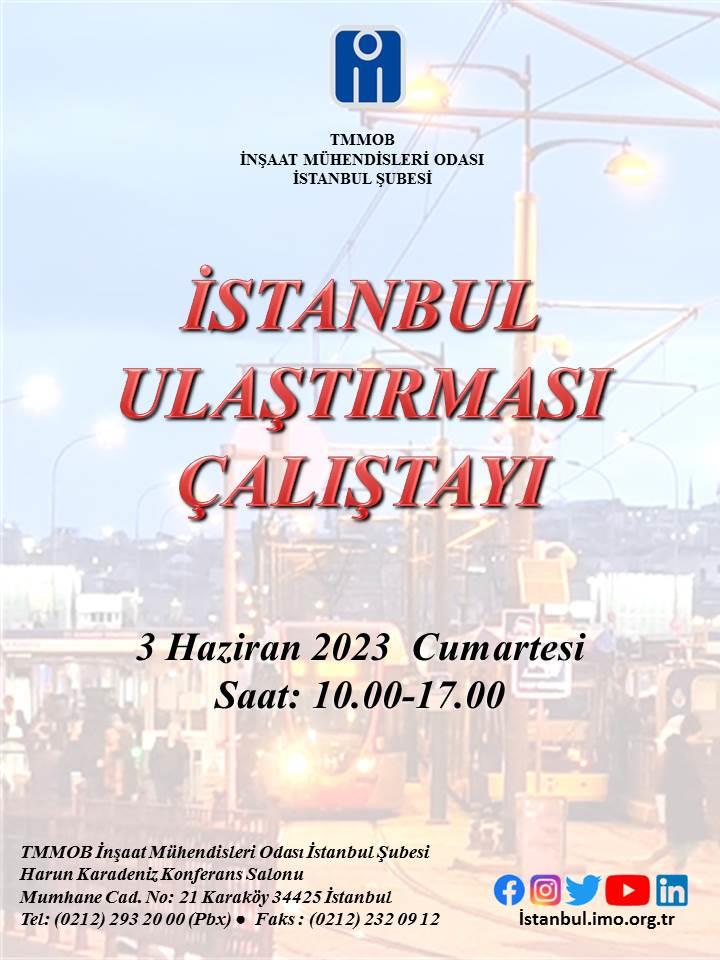 İstanbul Ulaştırması Çalıştayı afişi