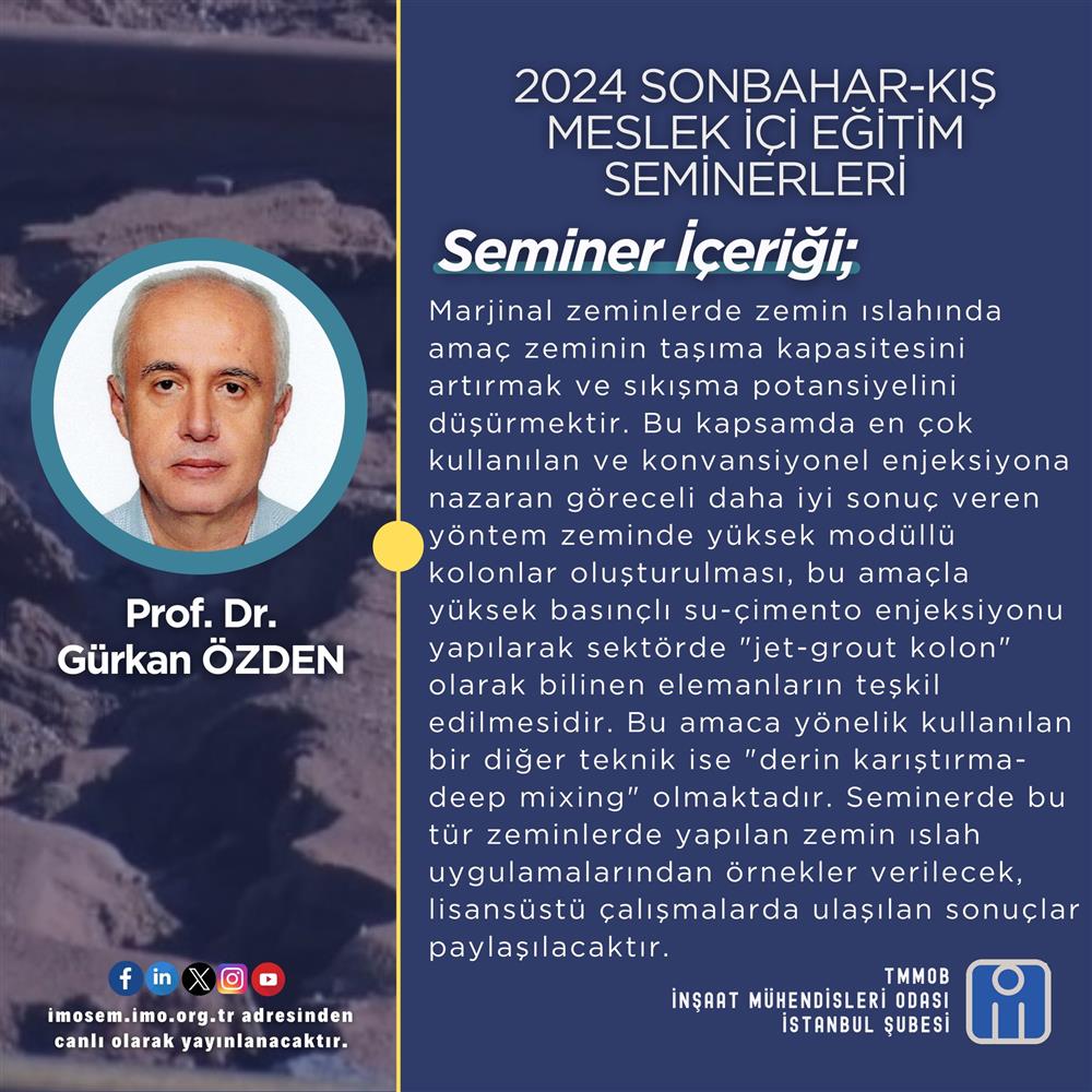 MESLEK İÇİ EĞİTİM SEMİNERLERİ DEVAM EDİYOR!