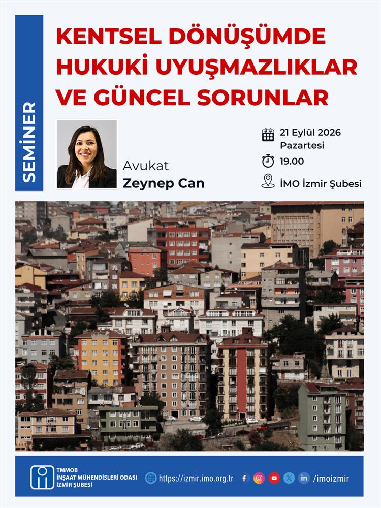 Seminer: Kentsel Dönüşümde Hukuki Uyuşmazlıklar ve Güncel Sorunlar