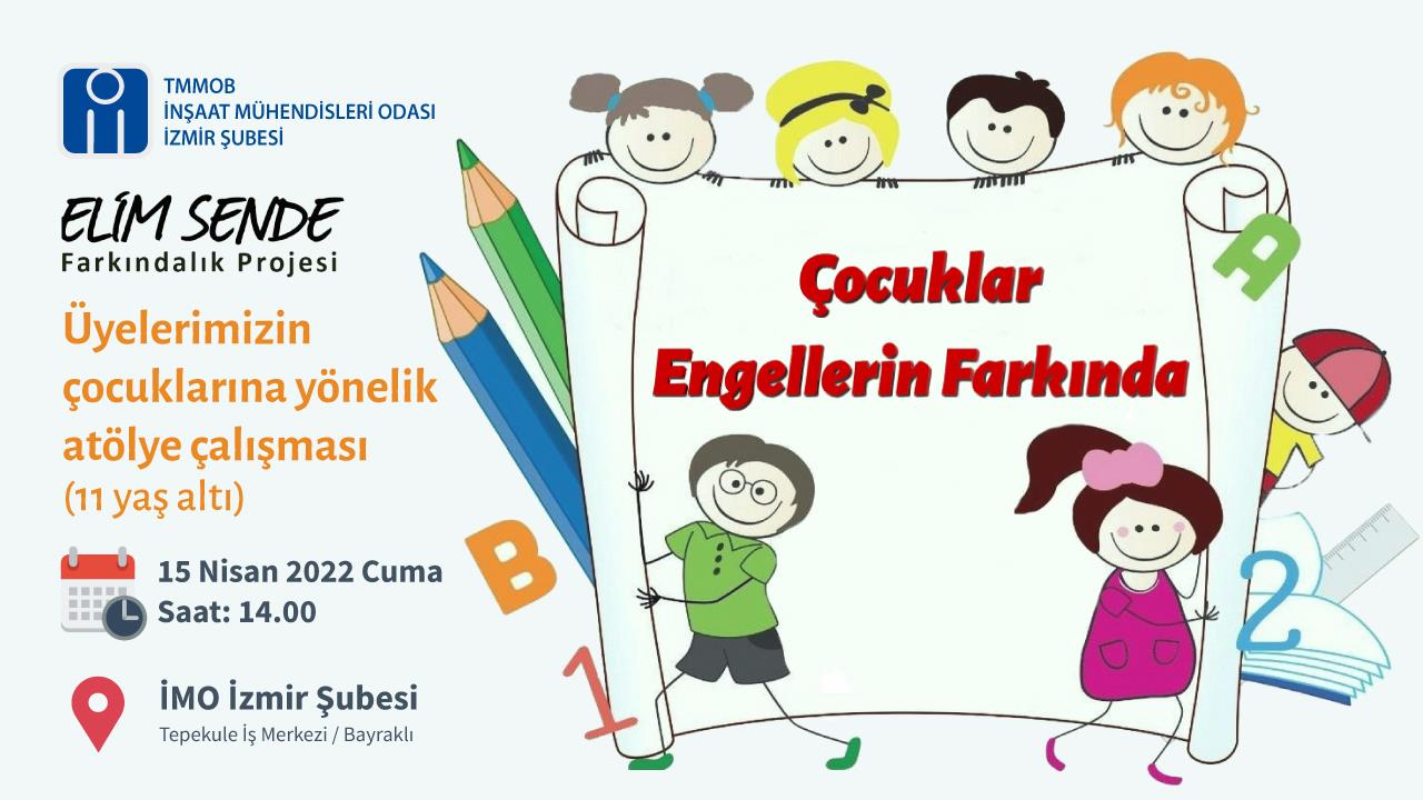 Çocuklar Engellerin Farkında Resim Atölyesi afişi