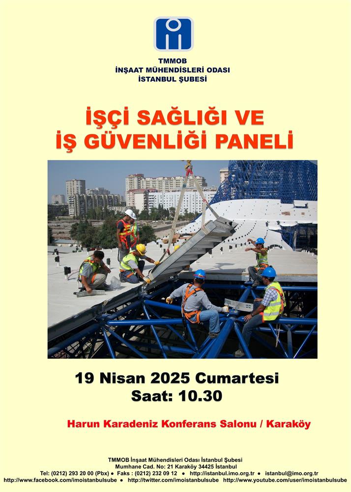 İŞÇİ SAĞLIĞI VE İŞ GÜVENLİĞİ PANEL DUYURUSU