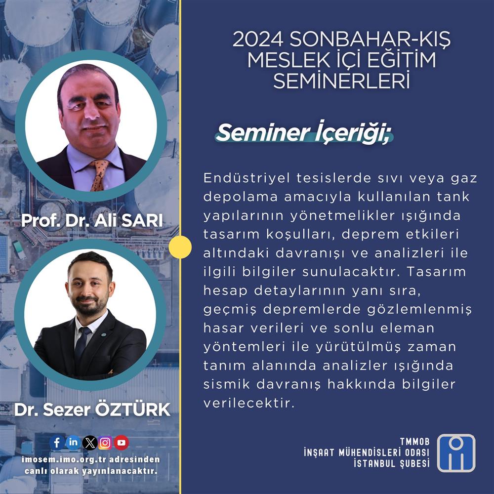 MESLEK İÇİ EĞİTİM SEMİNERLERİ DEVAM EDİYOR!
