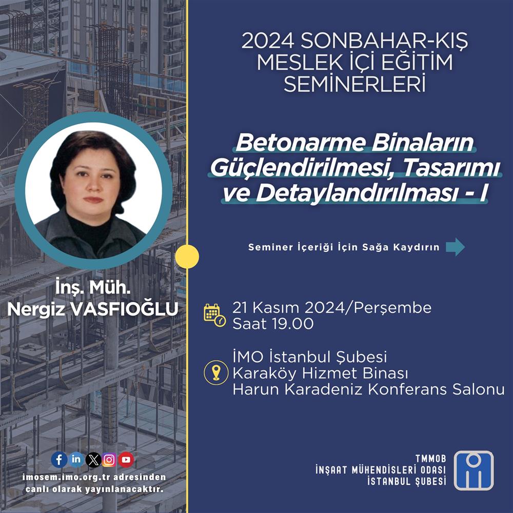 Meslek İçi Eğitim Seminerleri Devam Ediyor! afişi