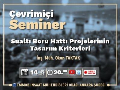 Çevrimiçi Seminer: Sualtı Boru Hattı Projelerinin Tasarım Kriterleri afişi